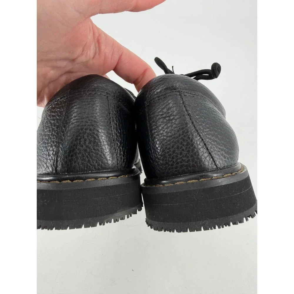 Dr. Scholls Harrington II Oxford Men 10.5W Black Slip Resistant Work Shoes NWT